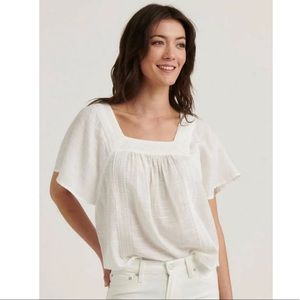 Lucky Brand Women's Clothing Peasant Top Medium